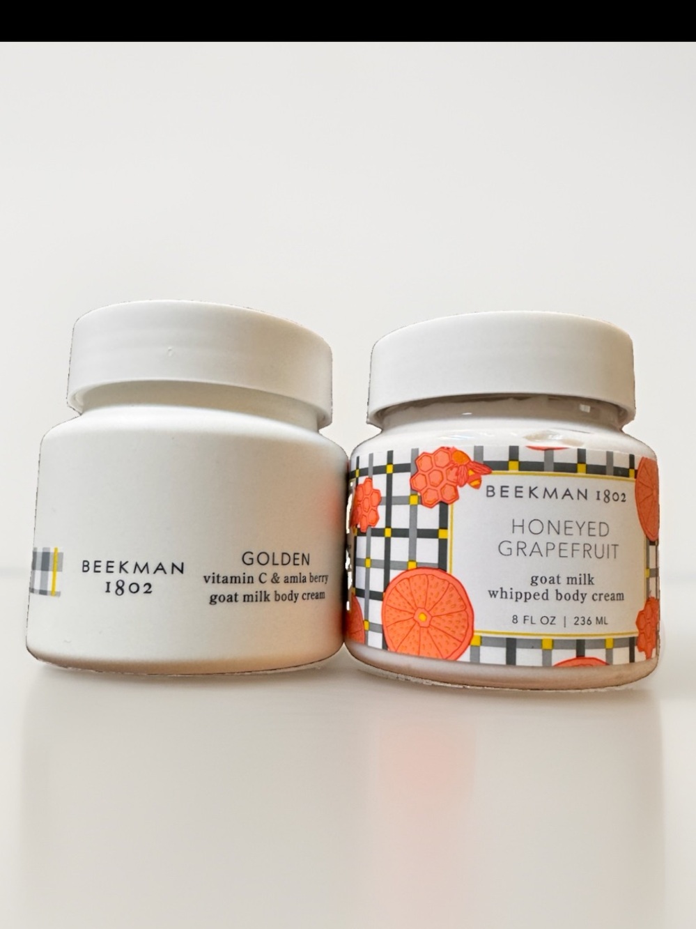 Beekman 1802 Honeyed Grapefruit Goat Milk Whipped Body Cream -lot of 2